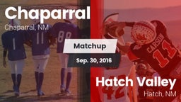 Matchup: Chaparral vs. Hatch Valley  2016