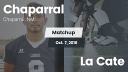Matchup: Chaparral vs. La Cate 2016