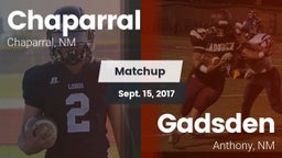 Matchup: Chaparral vs. Gadsden  2017