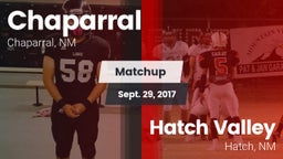Matchup: Chaparral vs. Hatch Valley  2017