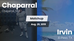 Matchup: Chaparral vs. Irvin  2019