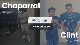 Matchup: Chaparral vs. Clint  2019