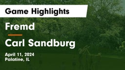 Fremd  vs Carl Sandburg  Game Highlights - April 11, 2024