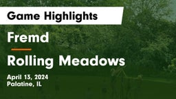 Fremd  vs Rolling Meadows  Game Highlights - April 13, 2024