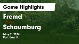 Fremd  vs Schaumburg  Game Highlights - May 2, 2024