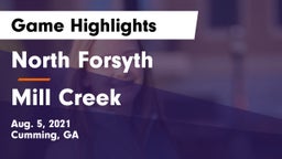 North Forsyth  vs Mill Creek  Game Highlights - Aug. 5, 2021