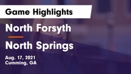 North Forsyth  vs North Springs  Game Highlights - Aug. 17, 2021
