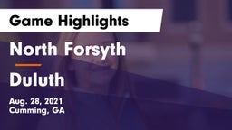 North Forsyth  vs Duluth Game Highlights - Aug. 28, 2021