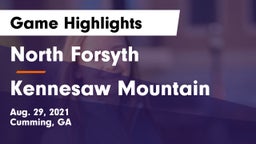North Forsyth  vs Kennesaw Mountain  Game Highlights - Aug. 29, 2021
