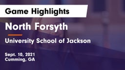 North Forsyth  vs University School of Jackson Game Highlights - Sept. 10, 2021