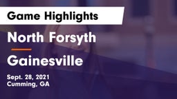 North Forsyth  vs Gainesville Game Highlights - Sept. 28, 2021