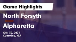 North Forsyth  vs Alpharetta  Game Highlights - Oct. 30, 2021