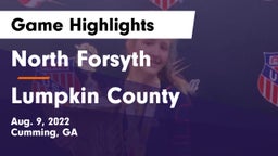 North Forsyth  vs Lumpkin County  Game Highlights - Aug. 9, 2022
