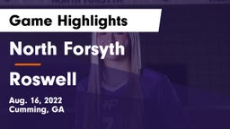 North Forsyth  vs Roswell  Game Highlights - Aug. 16, 2022