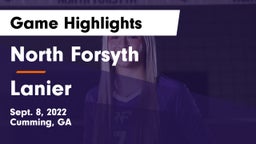North Forsyth  vs Lanier  Game Highlights - Sept. 8, 2022