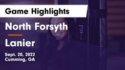 North Forsyth  vs Lanier  Game Highlights - Sept. 20, 2022