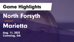 North Forsyth  vs Marietta Game Highlights - Aug. 11, 2023