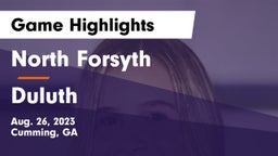 North Forsyth  vs Duluth Game Highlights - Aug. 26, 2023