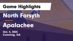 North Forsyth  vs Apalachee  Game Highlights - Oct. 4, 2023