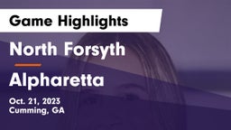 North Forsyth  vs Alpharetta Game Highlights - Oct. 21, 2023