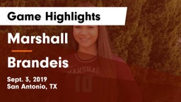 Marshall  vs Brandeis  Game Highlights - Sept. 3, 2019