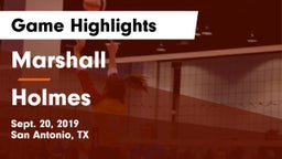 Marshall  vs Holmes  Game Highlights - Sept. 20, 2019