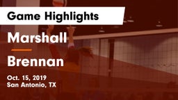 Marshall  vs Brennan  Game Highlights - Oct. 15, 2019
