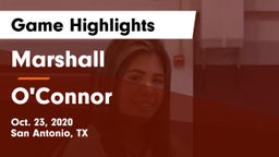 Marshall  vs O'Connor  Game Highlights - Oct. 23, 2020