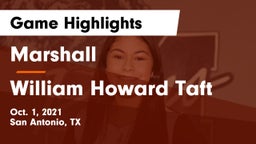 Marshall  vs William Howard Taft  Game Highlights - Oct. 1, 2021
