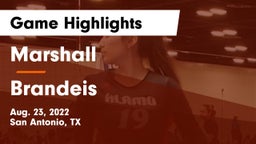 Marshall  vs Brandeis  Game Highlights - Aug. 23, 2022
