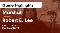 Marshall  vs Robert E. Lee  Game Highlights - Oct. 11, 2022