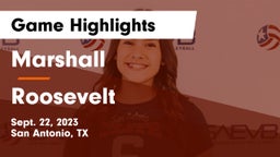 Marshall  vs Roosevelt  Game Highlights - Sept. 22, 2023