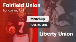 Matchup: Fairfield Union vs. Liberty Union 2016