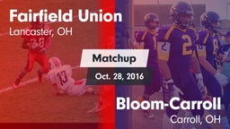 Matchup: Fairfield Union vs. Bloom-Carroll  2016