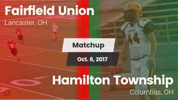 Matchup: Fairfield Union vs. Hamilton Township  2017