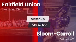 Matchup: Fairfield Union vs. Bloom-Carroll  2017