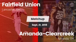 Matchup: Fairfield Union vs. Amanda-Clearcreek  2018