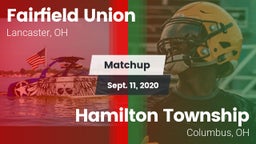 Matchup: Fairfield Union vs. Hamilton Township  2020
