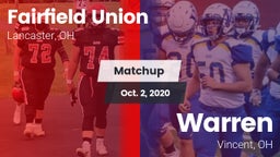 Matchup: Fairfield Union vs. Warren  2020