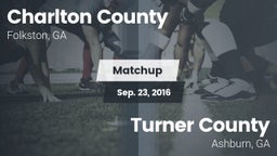 Matchup: Charlton County vs. Turner County  2016