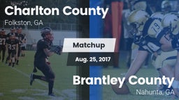 Matchup: Charlton County vs. Brantley County  2017