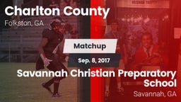 Matchup: Charlton County vs. Savannah Christian Preparatory School 2017