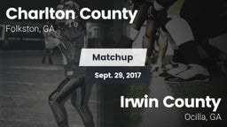 Matchup: Charlton County vs. Irwin County  2017