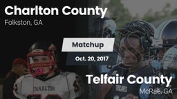 Matchup: Charlton County vs. Telfair County  2017