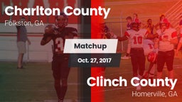 Matchup: Charlton County vs. Clinch County  2017