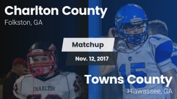 Matchup: Charlton County vs. Towns County  2017