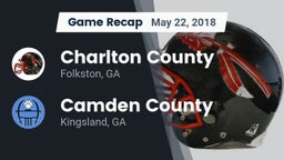 Recap: Charlton County  vs. Camden County  2018