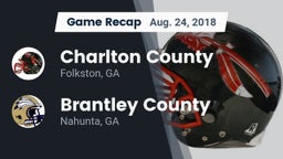 Recap: Charlton County  vs. Brantley County  2018