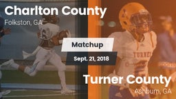 Matchup: Charlton County vs. Turner County  2018