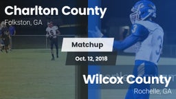 Matchup: Charlton County vs. Wilcox County  2018